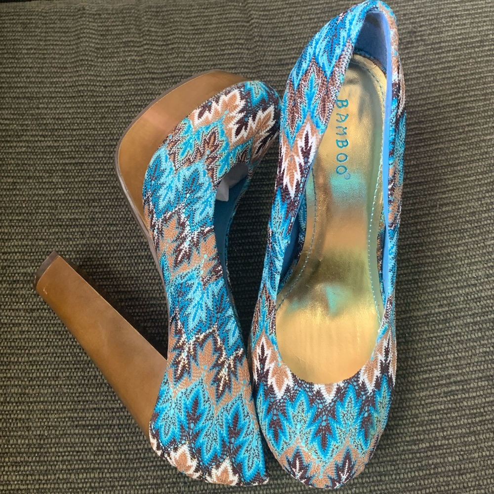 Bamboo Heels sz 8.5